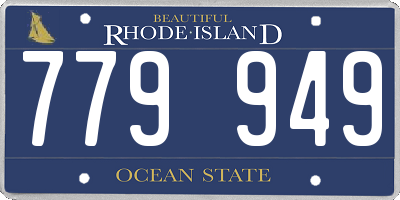 RI license plate 779949