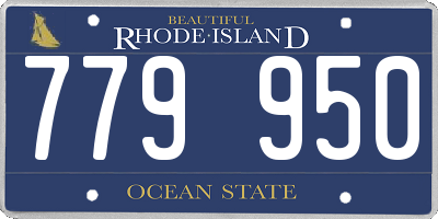 RI license plate 779950