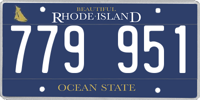 RI license plate 779951