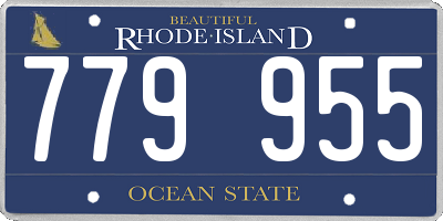 RI license plate 779955