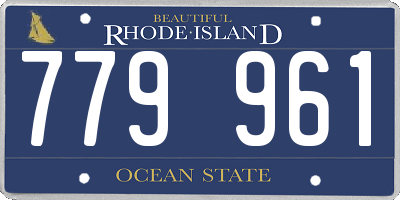 RI license plate 779961