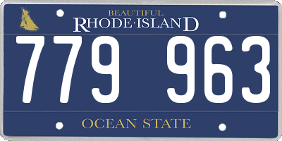RI license plate 779963
