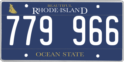 RI license plate 779966