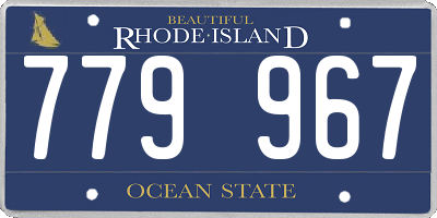 RI license plate 779967