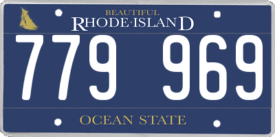 RI license plate 779969