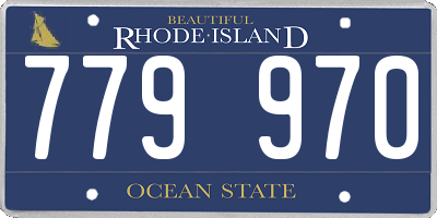 RI license plate 779970