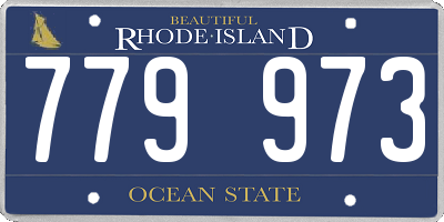 RI license plate 779973