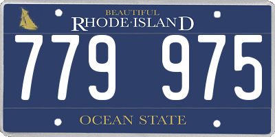 RI license plate 779975