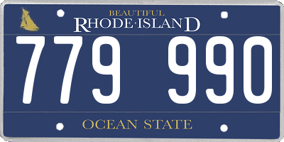 RI license plate 779990