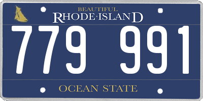 RI license plate 779991