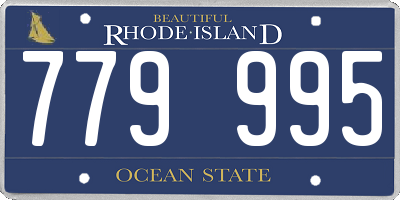 RI license plate 779995