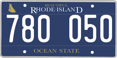 RI license plate 780050