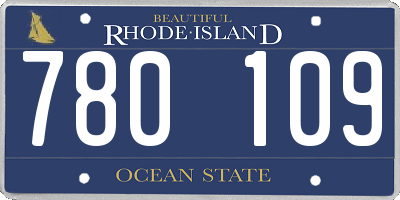 RI license plate 780109