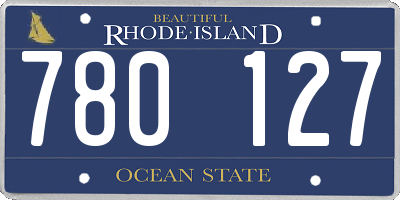 RI license plate 780127