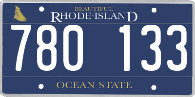RI license plate 780133