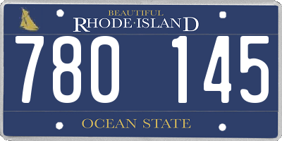 RI license plate 780145
