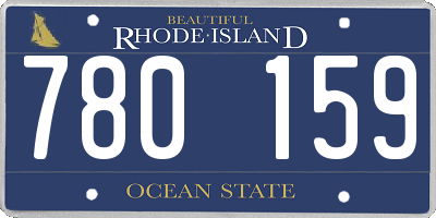 RI license plate 780159