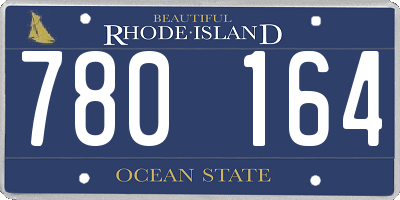 RI license plate 780164
