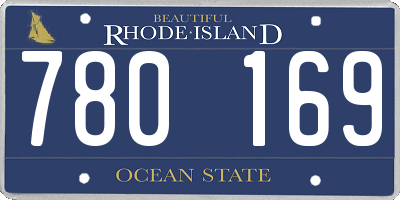 RI license plate 780169