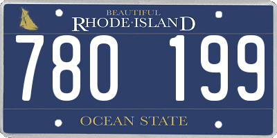 RI license plate 780199