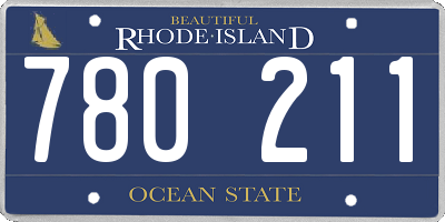 RI license plate 780211