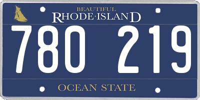 RI license plate 780219