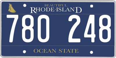 RI license plate 780248