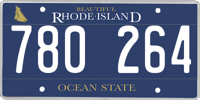 RI license plate 780264