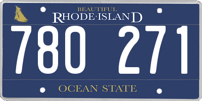 RI license plate 780271