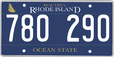 RI license plate 780290