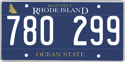 RI license plate 780299