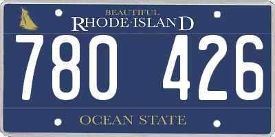 RI license plate 780426