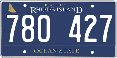 RI license plate 780427