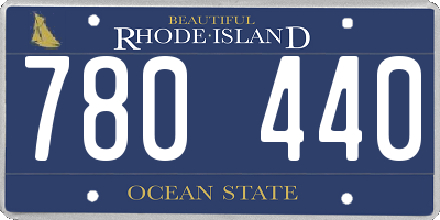 RI license plate 780440