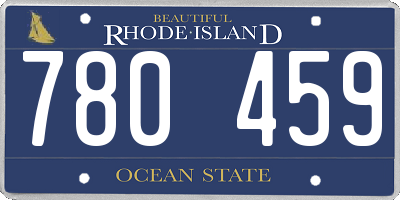 RI license plate 780459