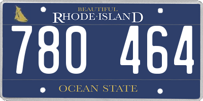 RI license plate 780464