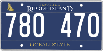 RI license plate 780470