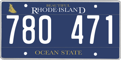 RI license plate 780471