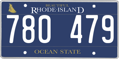 RI license plate 780479