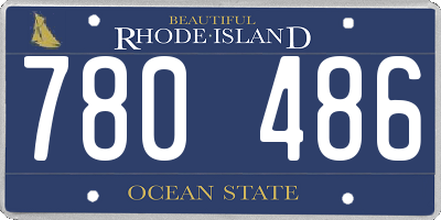RI license plate 780486