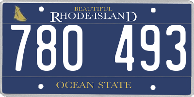 RI license plate 780493