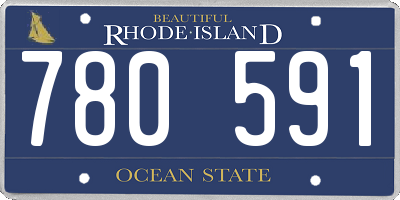 RI license plate 780591