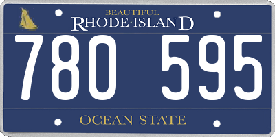 RI license plate 780595