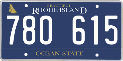RI license plate 780615