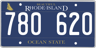 RI license plate 780620