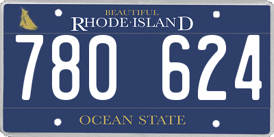 RI license plate 780624
