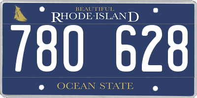 RI license plate 780628