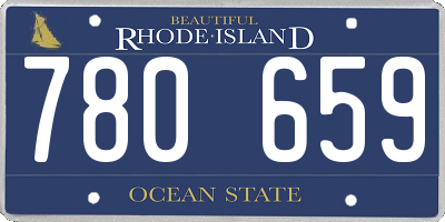 RI license plate 780659