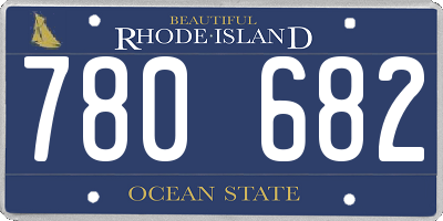 RI license plate 780682