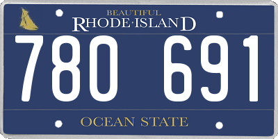 RI license plate 780691